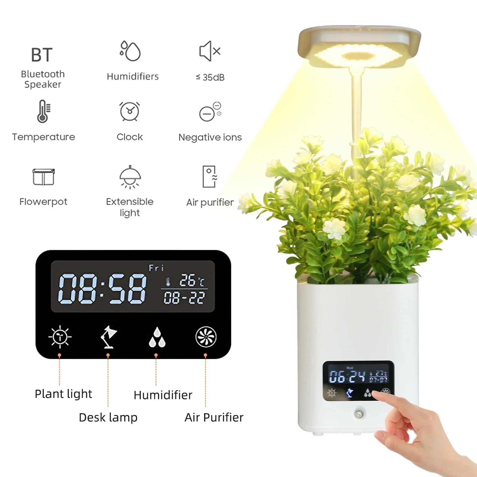 Garden Hydroponics Growing System Indoor Herb Garden With Led Grow Light Smart Garden Planter For Home Kitchen Automatic Timer
Garden Hydroponics Growing System Indoor Herb Garden With Led Grow Light Smart Garden Planter For Home Kitchen Automatic Timer