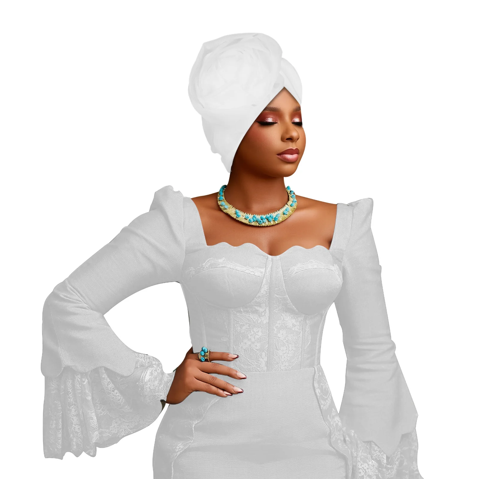 New Big Flower Turban Hijab African Lady Head Wraps Nigeria Party Headwear Wedding Headtie Cap Hat for Women Muslim Female Mujer
New Big Flower Turban Hijab African Lady Head Wraps Nigeria Party Headwear Wedding Headtie Cap Hat for Women Muslim Female Mujer