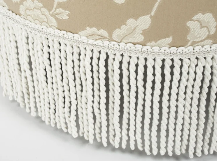 Yolanda 24" Round Upholstered Accent Ottoman, Champagne Beige Floral
Yolanda 24" Round Upholstered Accent Ottoman, Champagne Beige Floral