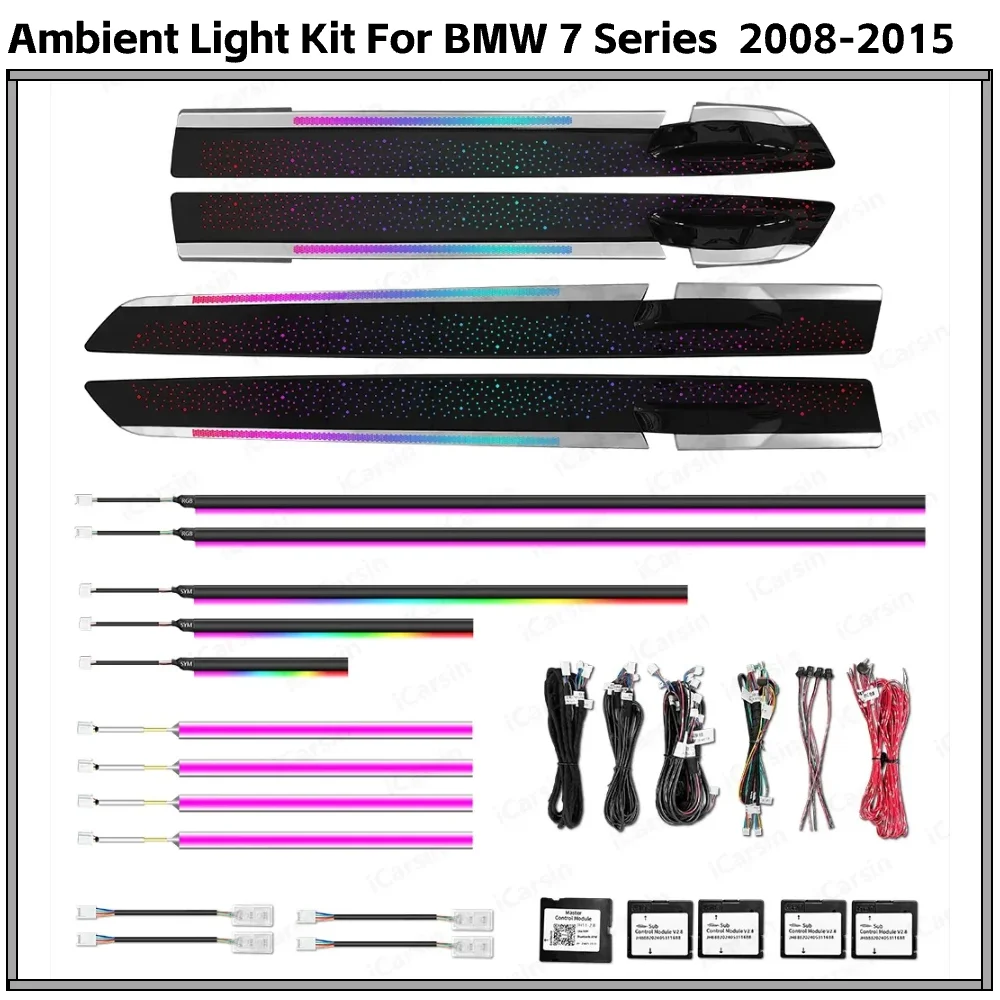 256 Color Symphony LED Car Interior Ambient Lighting for BMW 7 Series F02 2008-2015 Decoration Strip Accessories Upgrade
256 Color Symphony LED Car Interior Ambient Lighting for BMW 7 Series F02 2008-2015 Decoration Strip Accessories Upgrade