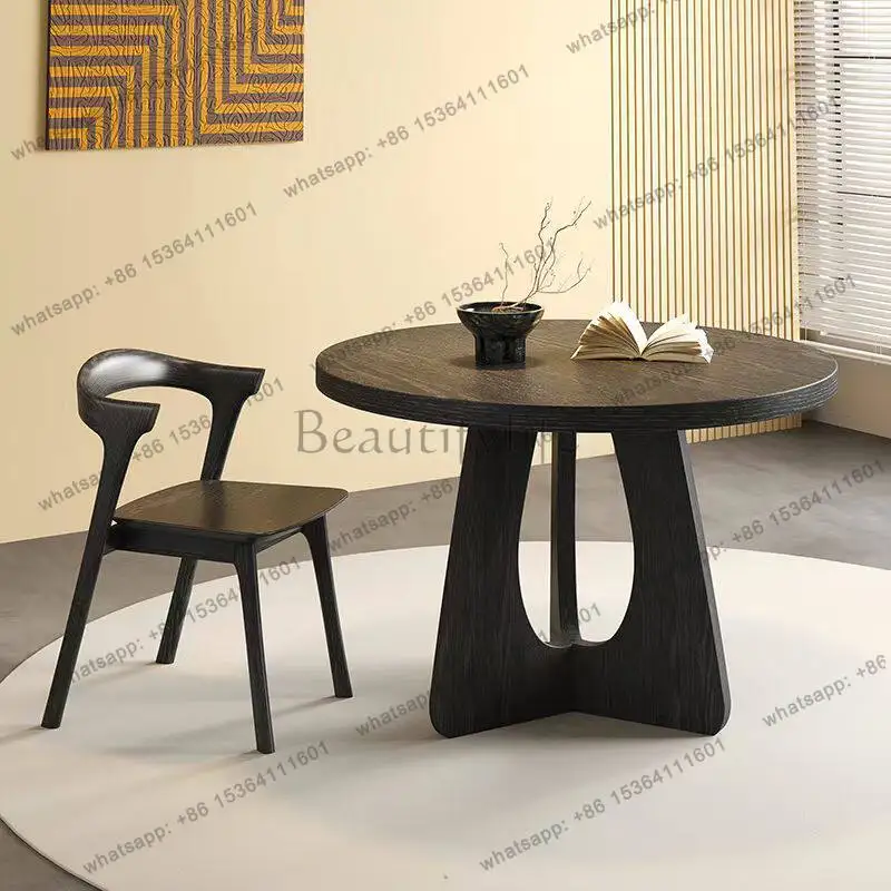 LS Nordic solid wood round table retro style family modern simple small apartment balcony leisure table
LS Nordic solid wood round table retro style family modern simple small apartment balcony leisure table