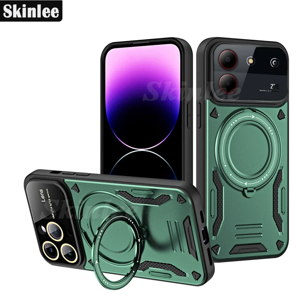Skinlee Case For ZTE Blade A54 Bracket Heavy Duty Push Window Silicone Shell For ZTE Blade A34 Phone Cover
Skinlee Case For ZTE Blade A54 Bracket Heavy Duty Push Window Silicone Shell For ZTE Blade A34 Phone Cover