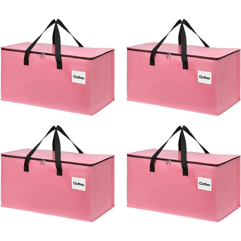 Extra Large Heavy-Duty Moving Bags with Reinforced Zipper and Wide Handles, Stylish Pink Storage for Dorm Moves and Organization
Extra Large Heavy-Duty Moving Bags with Reinforced Zipper and Wide Handles, Stylish Pink Storage for Dorm Moves and Organization