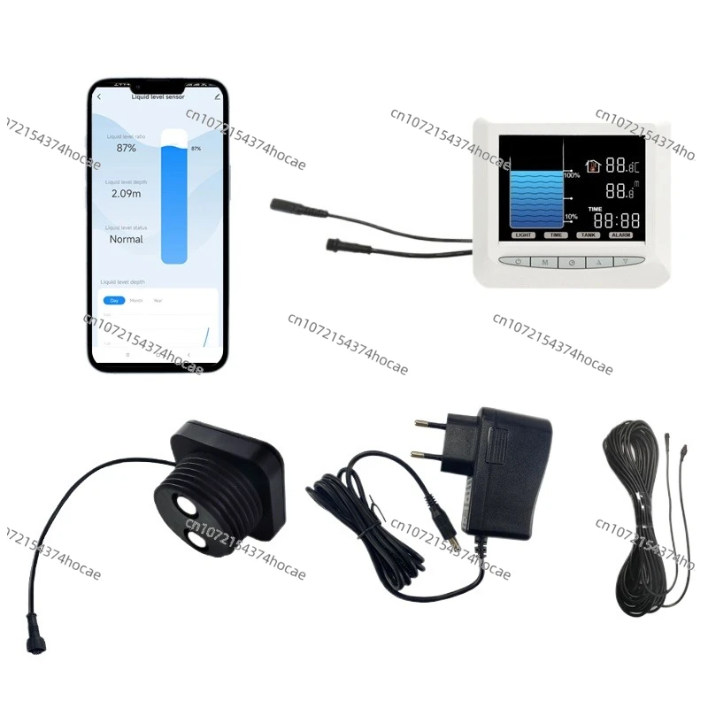 Alarm Indicator Ultrasonic Water Oil Fuel Meter Wired Detector LCD Display Remote Fuel Tank Monitoring Liquid Level Sensor
Alarm Indicator Ultrasonic Water Oil Fuel Meter Wired Detector LCD Display Remote Fuel Tank Monitoring Liquid Level Sensor