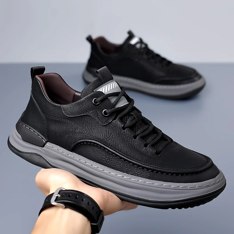 Men's Sneakers Designer Genuine Leather Men Shoes Brand Casual Shoes for Men Laceup Sneakers Italian Breathable Skateboard Tenis
Men's Sneakers Designer Genuine Leather Men Shoes Brand Casual Shoes for Men Laceup Sneakers Italian Breathable Skateboard Tenis