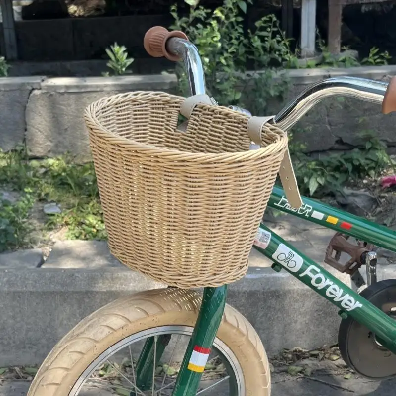 Retro Wicker Basket Kids Bicycle Balance Bike Front Basket Pushchair Accessories Handwoven Bike Caddy Cycling Equipment
Retro Wicker Basket Kids Bicycle Balance Bike Front Basket Pushchair Accessories Handwoven Bike Caddy Cycling Equipment