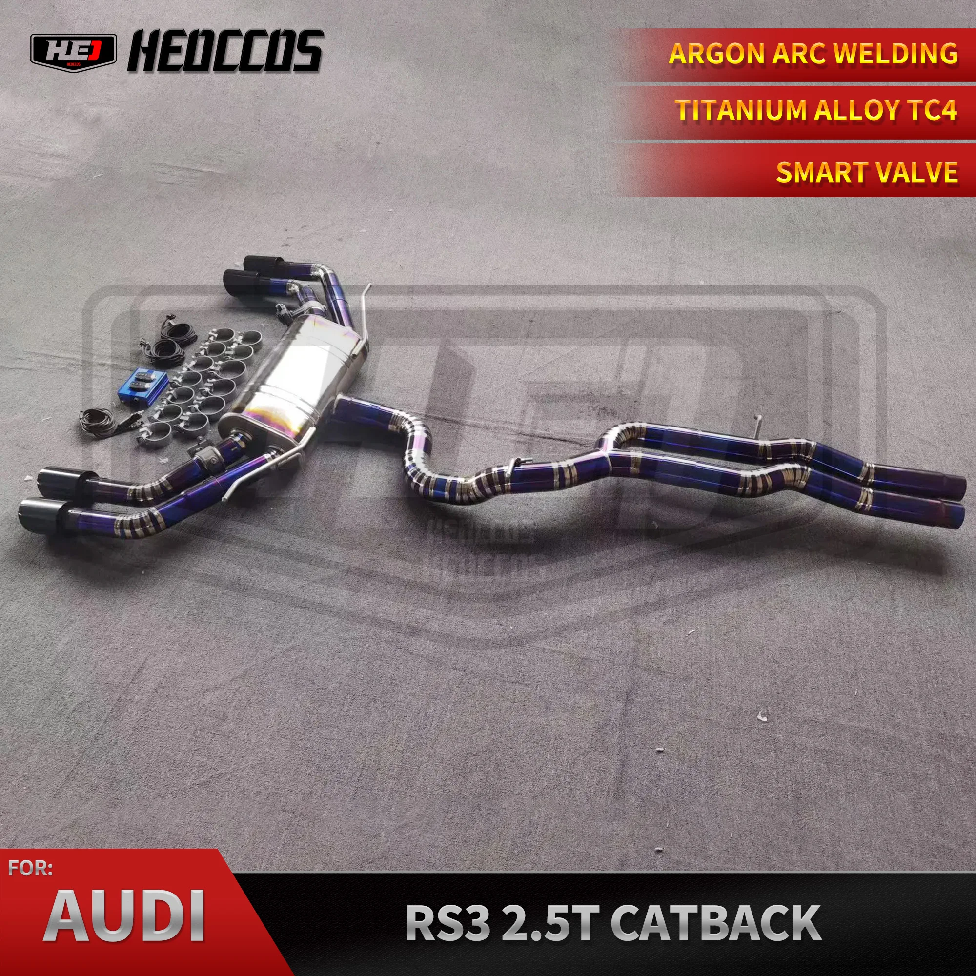 HEO Factory Price Exhaust Pipe For Audi Rs3 8y/ttrs 2.5T Titanium Exhaust Front Pipe Valvetronic Muffler Catback Performance
HEO Factory Price Exhaust Pipe For Audi Rs3 8y/ttrs 2.5T Titanium Exhaust Front Pipe Valvetronic Muffler Catback Performance