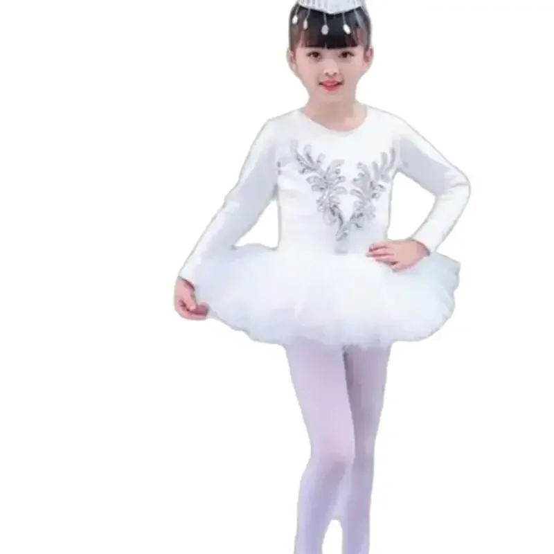 velvet long sleeve dress with thick tights 1set/lot children white winter ballet dancing dress girl
velvet long sleeve dress with thick tights 1set/lot children white winter ballet dancing dress girl