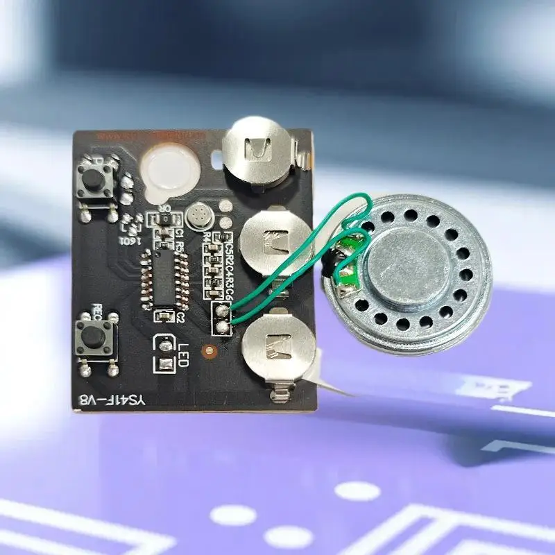 1Pcs Sound Play Recording Chip 60s for Greeting Card Accessories, Dual Button Control
1Pcs Sound Play Recording Chip 60s for Greeting Card Accessories, Dual Button Control