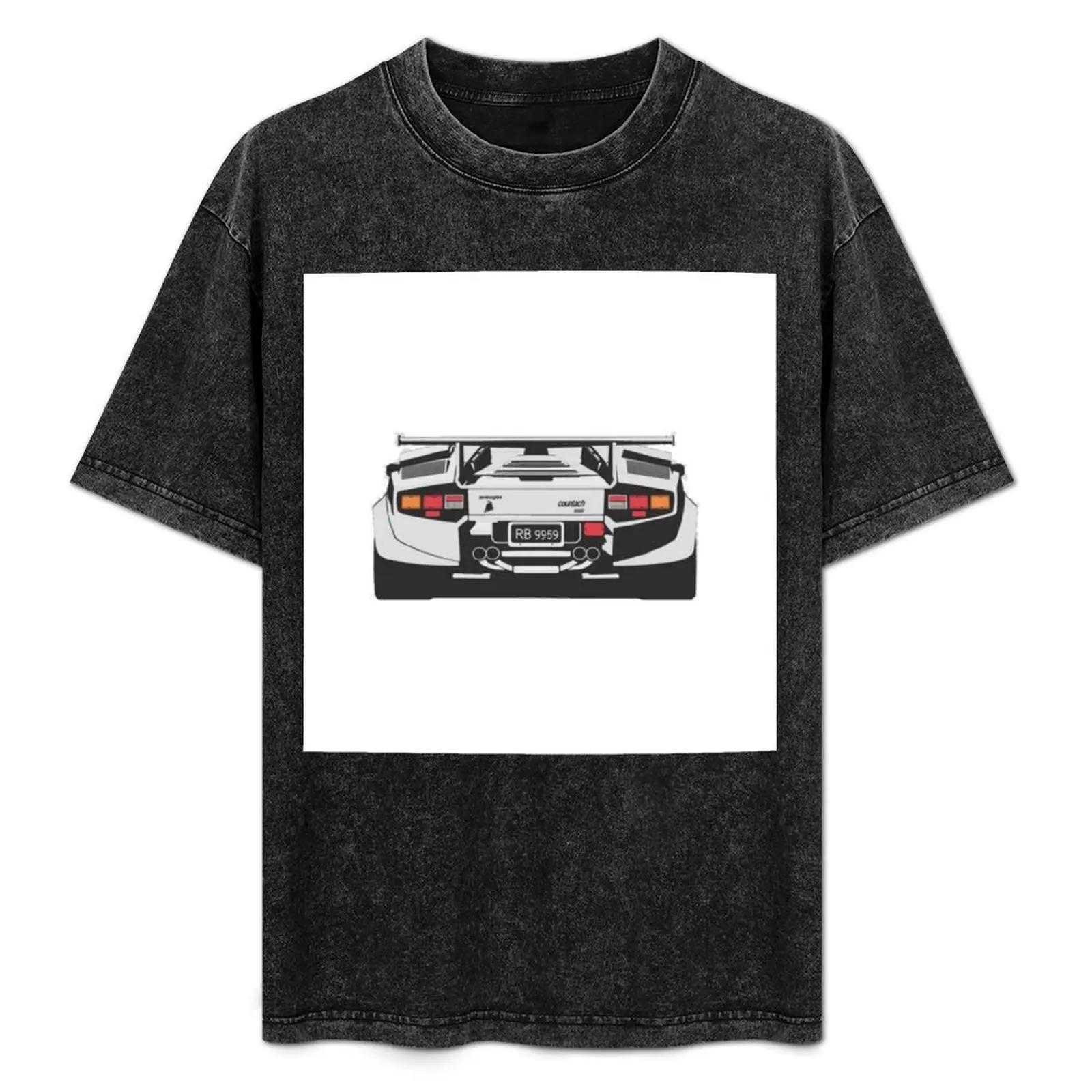White Countach Rear T-Shirt Basic Crew Neck Short Sleeve Top
White Countach Rear T-Shirt Basic Crew Neck Short Sleeve Top