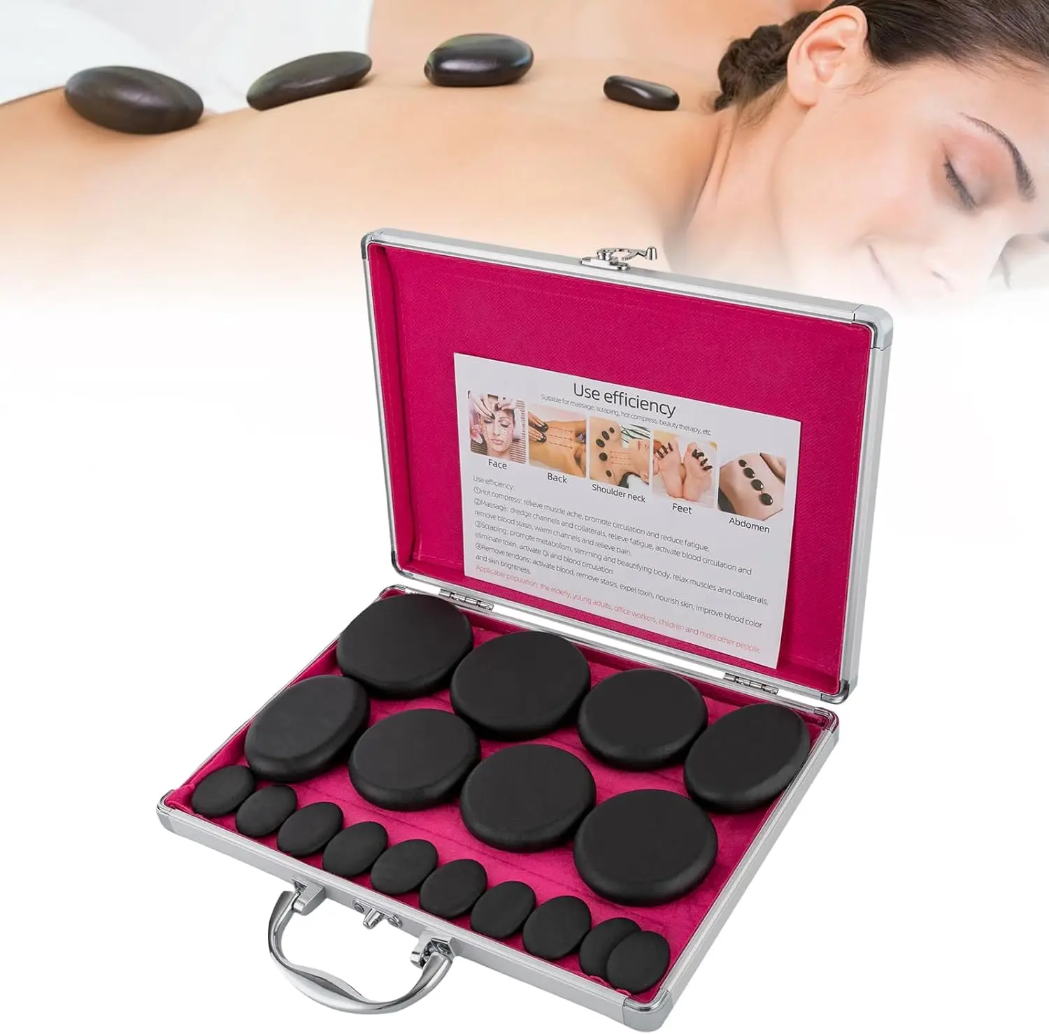 Basalt Hot Stones Massage Set Natural Basalt Rocks with Heater Box for Professional Salon Home Relaxation Healing Pain Relief
Basalt Hot Stones Massage Set Natural Basalt Rocks with Heater Box for Professional Salon Home Relaxation Healing Pain Relief