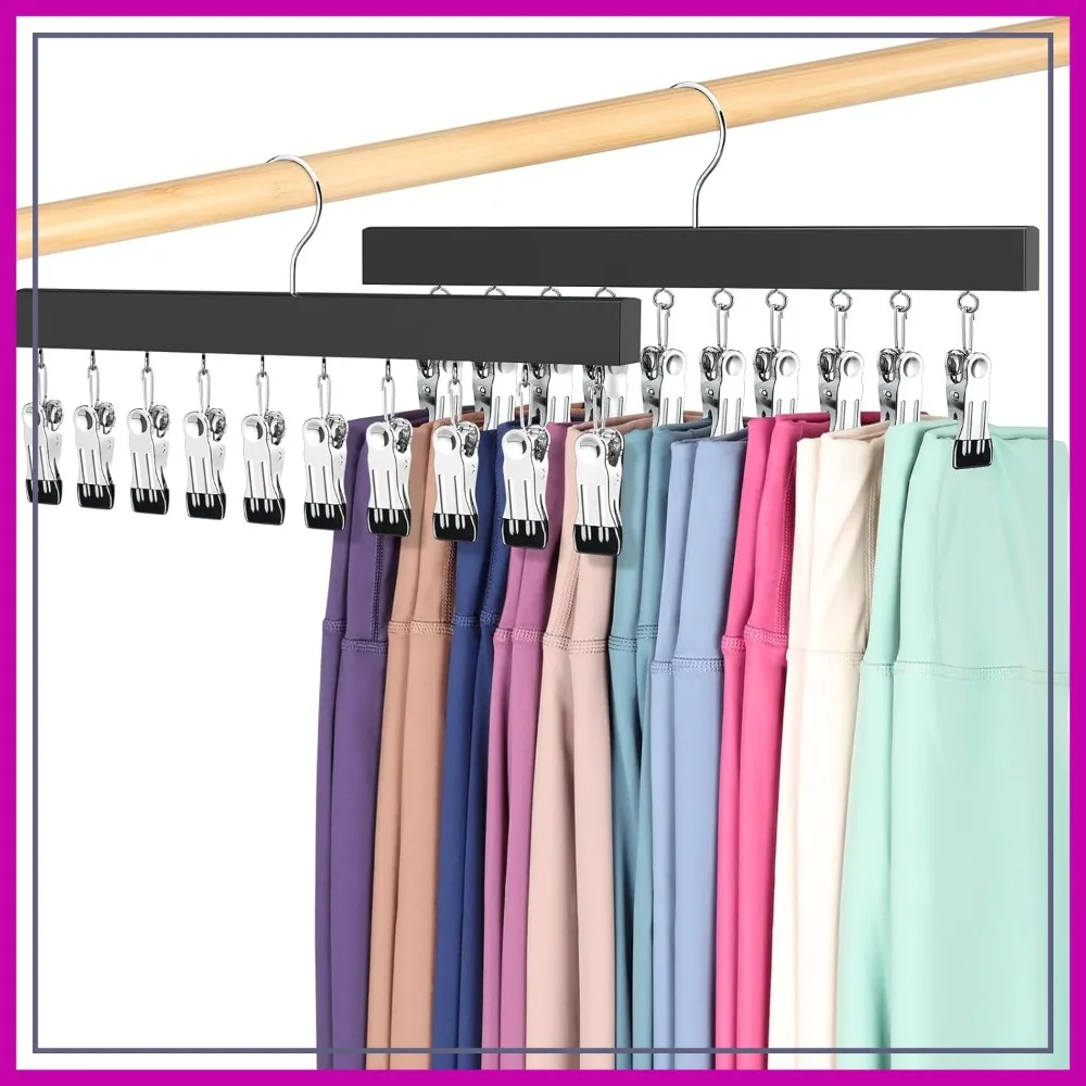 2Pcs 360° Rotating Legging Organizer Holds 20 Pairs, Space Saving Hanger for Closet
2Pcs 360° Rotating Legging Organizer Holds 20 Pairs, Space Saving Hanger for Closet