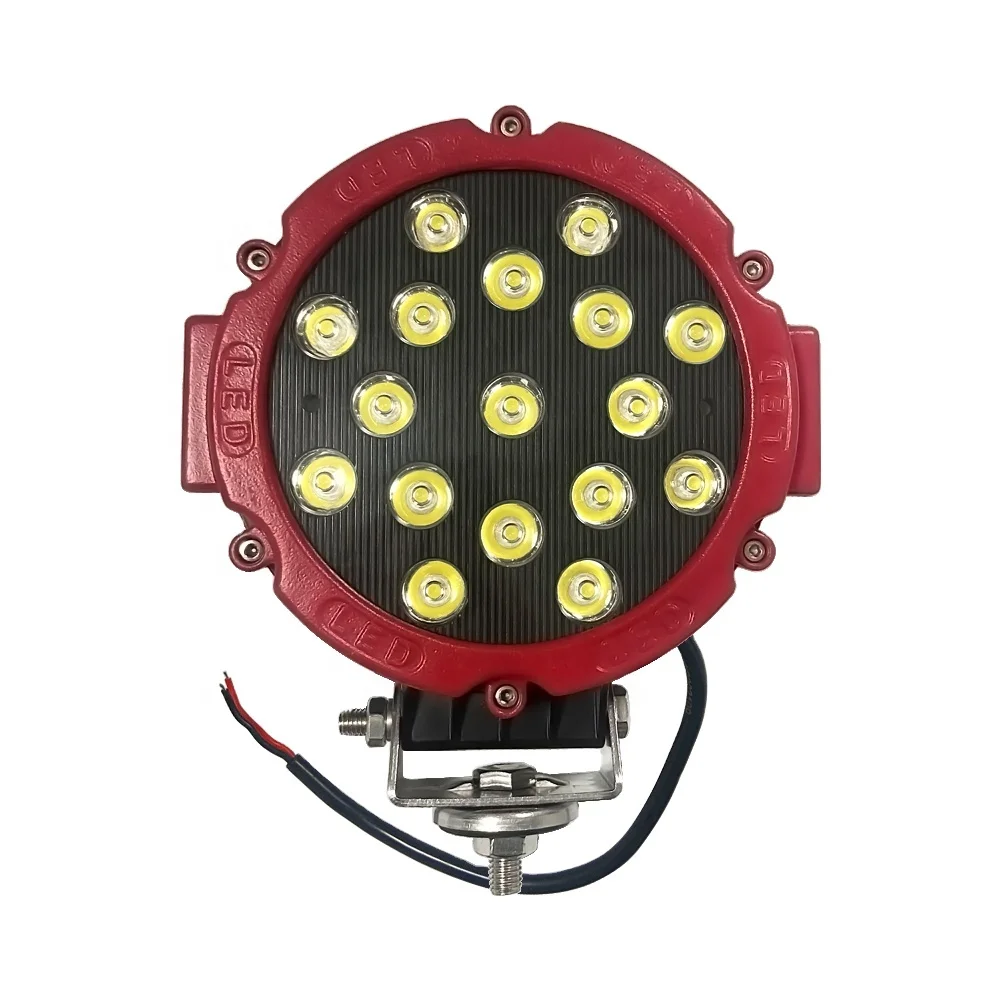 Durable High Brightness LED Work Light Accessories 51W 17LEDs 6500K Round Off-road Truck LED Light for Vehicles and Engineering
Durable High Brightness LED Work Light Accessories 51W 17LEDs 6500K Round Off-road Truck LED Light for Vehicles and Engineering