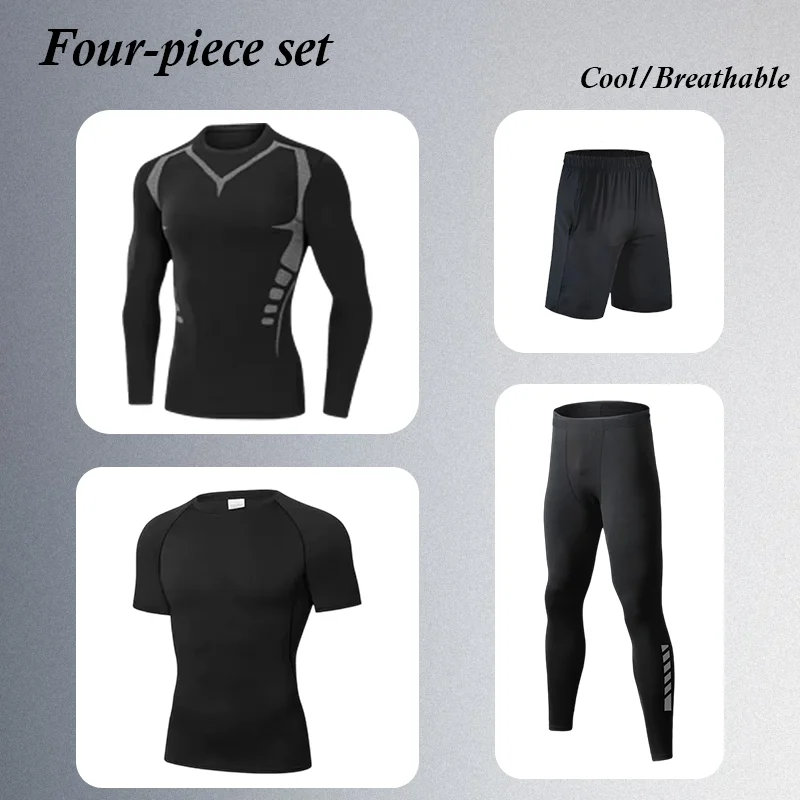 Men’s Fitness Sportswear Set Long Sleeve Gym Running Apparel Basketball Cycling Football Tight Fit for Spring Summer Activities
Men’s Fitness Sportswear Set Long Sleeve Gym Running Apparel Basketball Cycling Football Tight Fit for Spring Summer Activities