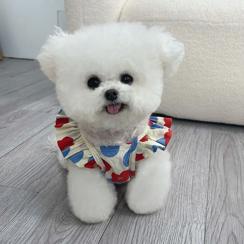 Full Print Petunia Dog Clothes Summer Floral Fly Sleeve Dress Teddy Flower Dress Small and Medium Dog Thin Pullover
Full Print Petunia Dog Clothes Summer Floral Fly Sleeve Dress Teddy Flower Dress Small and Medium Dog Thin Pullover