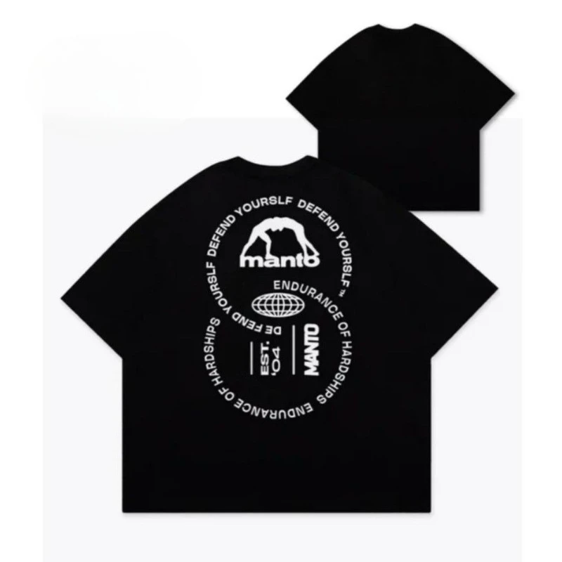 Manto manto printed cotton T-shirt men's and women's round neck American loose couple half-sleeve top
Manto manto printed cotton T-shirt men's and women's round neck American loose couple half-sleeve top