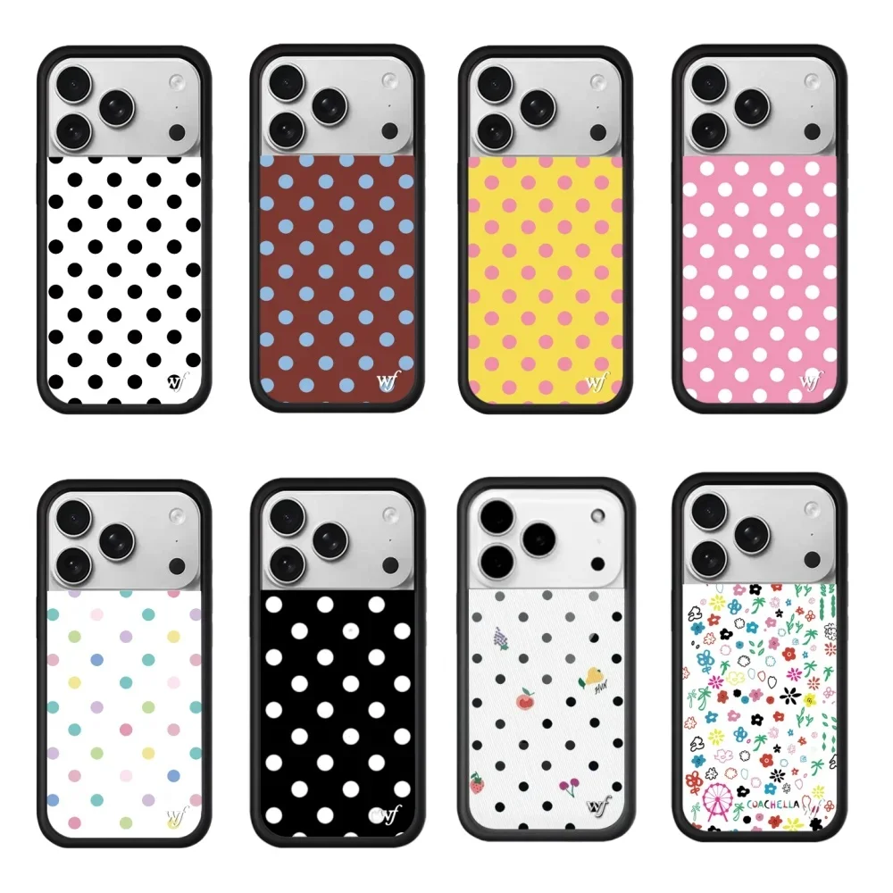 Wildflower INS Cherry Polka Dot Phone Case for iPhone 17 16 15 14 13 12 Pro Max Plus 3D WF Cute pink Blue Red Wave point cover
Wildflower INS Cherry Polka Dot Phone Case for iPhone 17 16 15 14 13 12 Pro Max Plus 3D WF Cute pink Blue Red Wave point cover