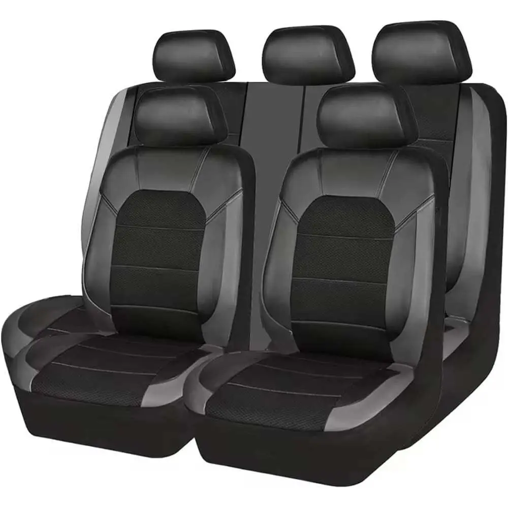 Seat Covers Universal Type Faux Leather BLACK Fits For Almost Cars, Trucks, Car Seat Cover Full Set, Car Accessories
Seat Covers Universal Type Faux Leather BLACK Fits For Almost Cars, Trucks, Car Seat Cover Full Set, Car Accessories