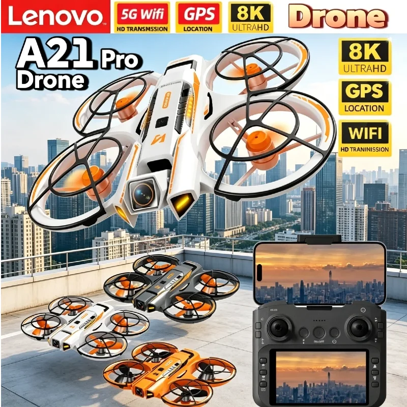 Lenovo A21Pro Professional GPS Drone with 8K 5G HD Camera for Aerial Photography Long Distance Remote Control Quadcopter UAV
Lenovo A21Pro Professional GPS Drone with 8K 5G HD Camera for Aerial Photography Long Distance Remote Control Quadcopter UAV