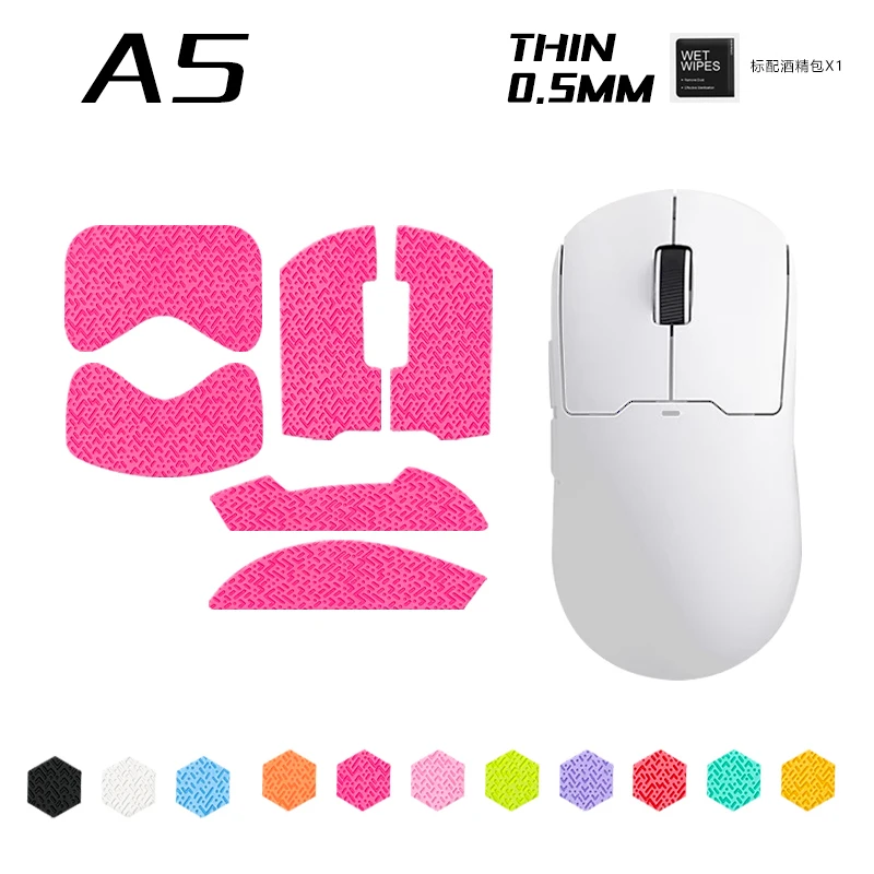 Mouse Sticker for MCHOSE A5Pro Max Ultra A5V2 Ultra Anti Slip Gaming Mouse Grip Tape Sticker Sweat Absorption Leather Handmade
Mouse Sticker for MCHOSE A5Pro Max Ultra A5V2 Ultra Anti Slip Gaming Mouse Grip Tape Sticker Sweat Absorption Leather Handmade