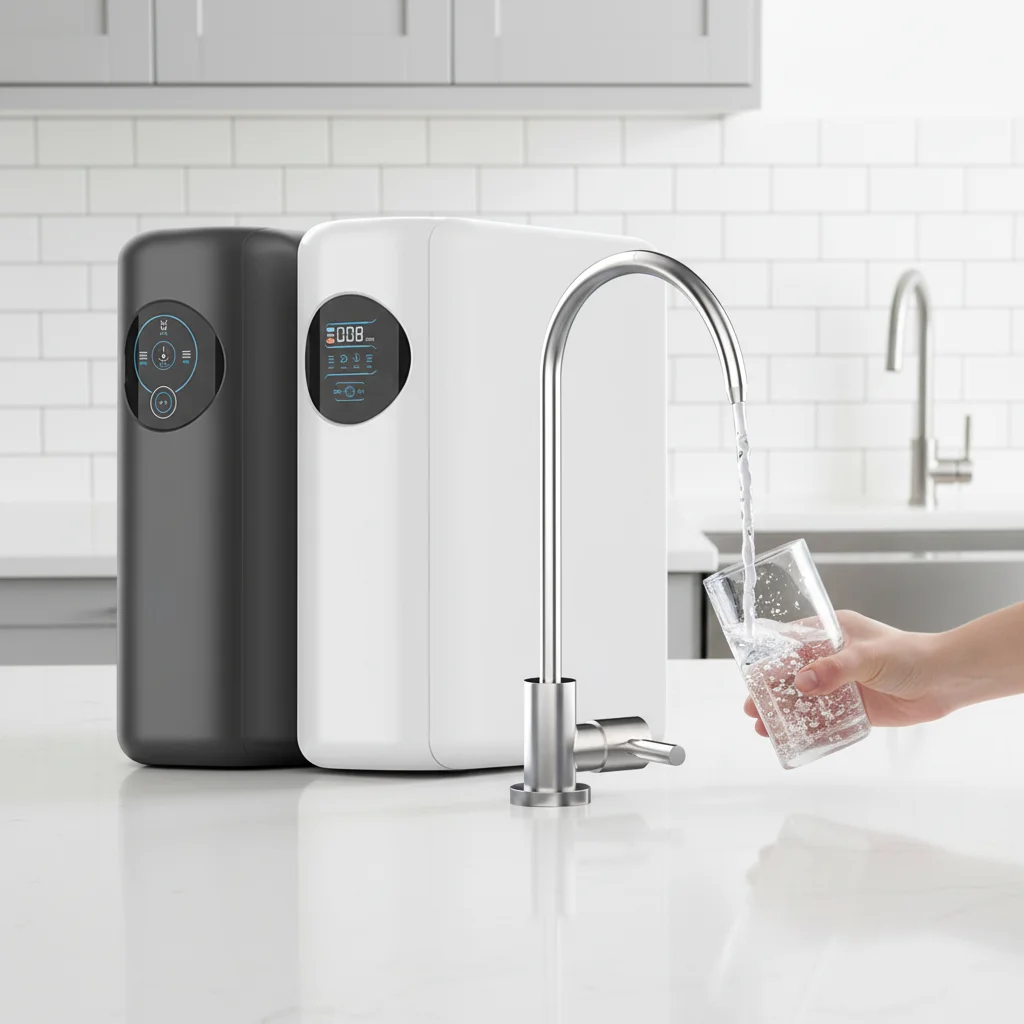 Высококачественная система обратного осмоса для очистки воды 600 GPD, экологичная, безрезервуарная, настольная система очистки воды
Высококачественная система обратного осмоса для очистки воды 600 GPD, экологичная, безрезервуарная, настольная система очистки воды