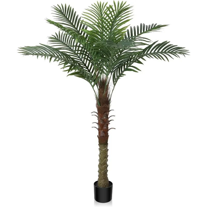 Artificial Palm Tree, 5ft Tall Fake Palm Tree in Pot - Faux Tropical Sago Palm Plant for Indoor and Outdoor Decor, Large Fake
Artificial Palm Tree, 5ft Tall Fake Palm Tree in Pot - Faux Tropical Sago Palm Plant for Indoor and Outdoor Decor, Large Fake