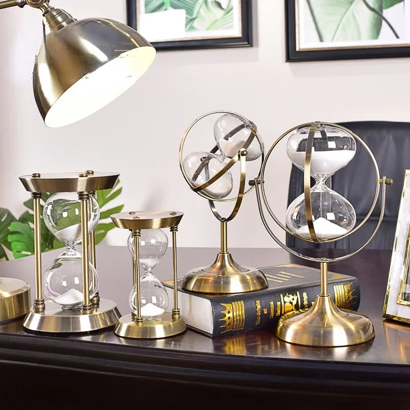 Light luxury metal hourglass timer ornaments home accessories modern living room desktop study decorations birthday gifts
Light luxury metal hourglass timer ornaments home accessories modern living room desktop study decorations birthday gifts