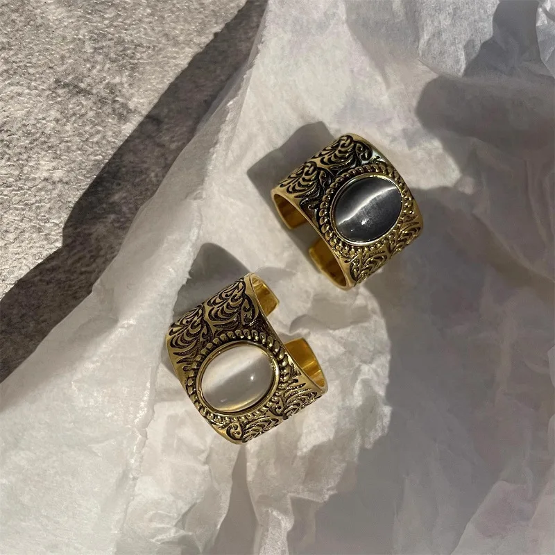 New Arrival 925 Sterling Silve Cat's Eye Stone Grass Ring for Women Girl Texture Retro Wide Trend Jewelry Gift Dropshipping
New Arrival 925 Sterling Silve Cat's Eye Stone Grass Ring for Women Girl Texture Retro Wide Trend Jewelry Gift Dropshipping