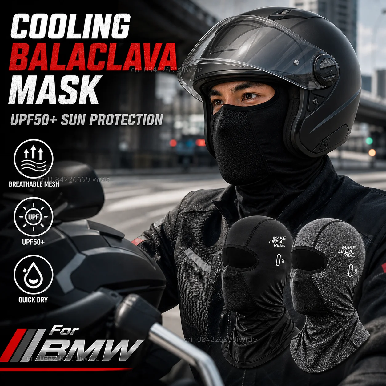 Cooling Motorcycle Balaclava Mask UPF50+ UV Protection Breathable Face Cover Summer For BMW R1200GS R1250GS R 1200GS R1250 GS
Cooling Motorcycle Balaclava Mask UPF50+ UV Protection Breathable Face Cover Summer For BMW R1200GS R1250GS R 1200GS R1250 GS