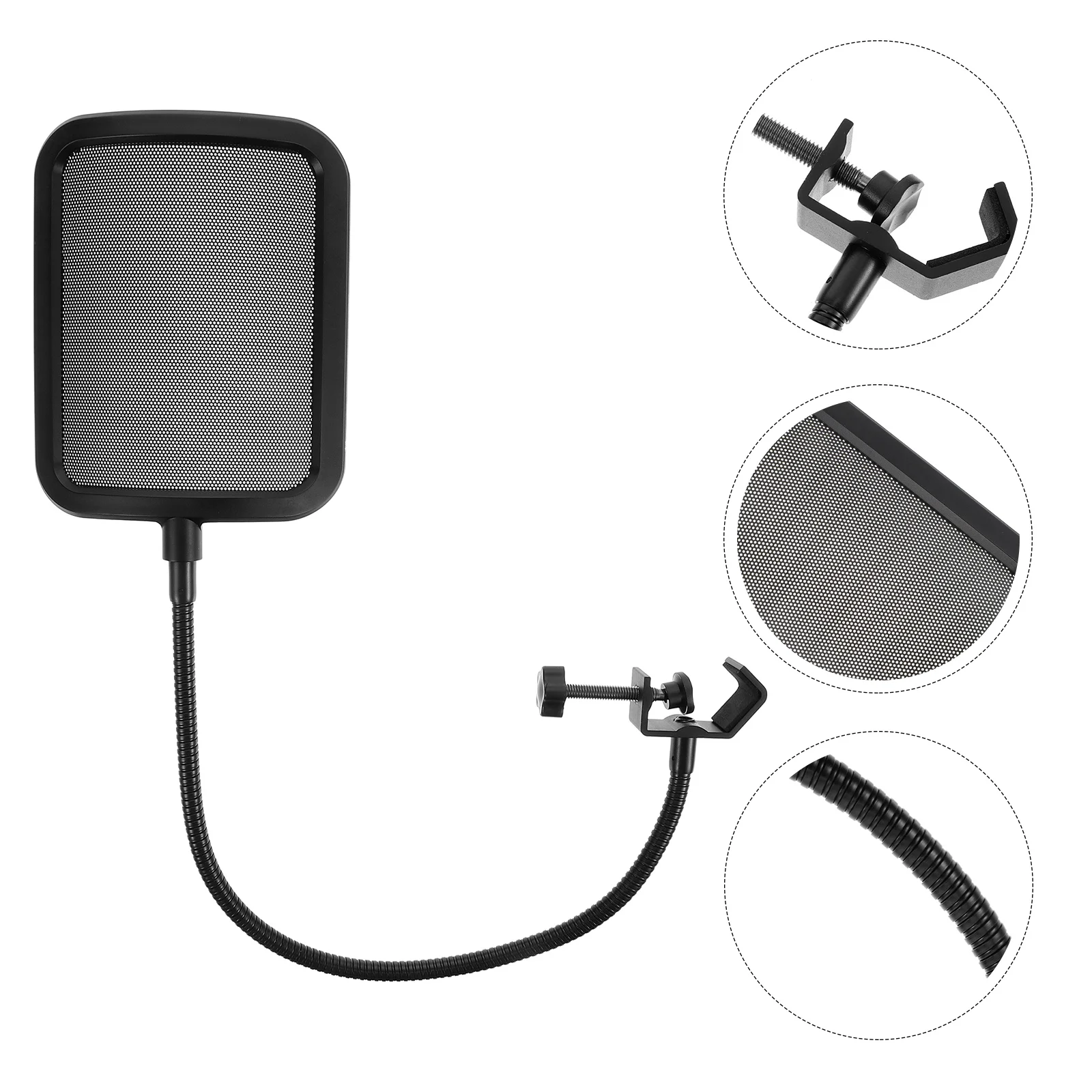 Microphone Windshield Metal Plastic Guard Recording Shield Noise Proof Screen Sound Absorbing Cover Wind Filter Gooseneck Design
Microphone Windshield Metal Plastic Guard Recording Shield Noise Proof Screen Sound Absorbing Cover Wind Filter Gooseneck Design