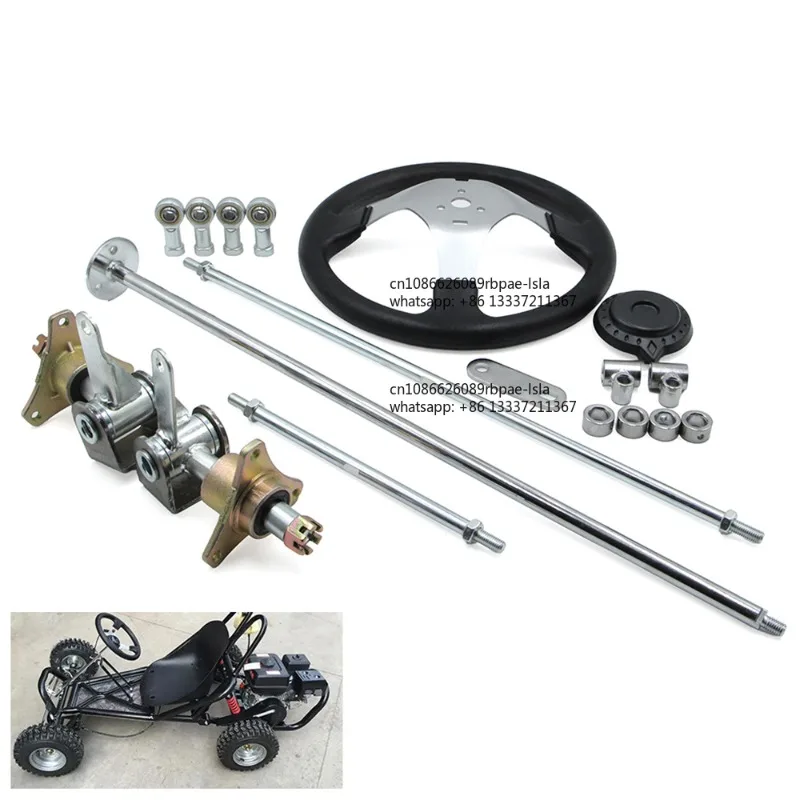 Front Steering Wheel Gear Rack Shaft Tie Rod Strut Kit 6 inch Knuckle Spindle Hub For 168cc Quad Go Kart ATV UTV Cart Parts
Front Steering Wheel Gear Rack Shaft Tie Rod Strut Kit 6 inch Knuckle Spindle Hub For 168cc Quad Go Kart ATV UTV Cart Parts