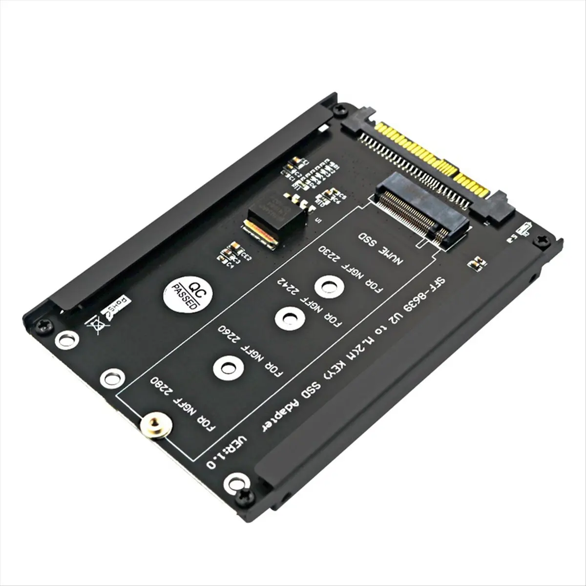 AB30 M.2 NVME Key M SSD to SFF-8639 U.2 Adapter Riser Converter with Frame Bracket Support 2230 2242 2260 2280 M.2 SSD
AB30 M.2 NVME Key M SSD to SFF-8639 U.2 Adapter Riser Converter with Frame Bracket Support 2230 2242 2260 2280 M.2 SSD