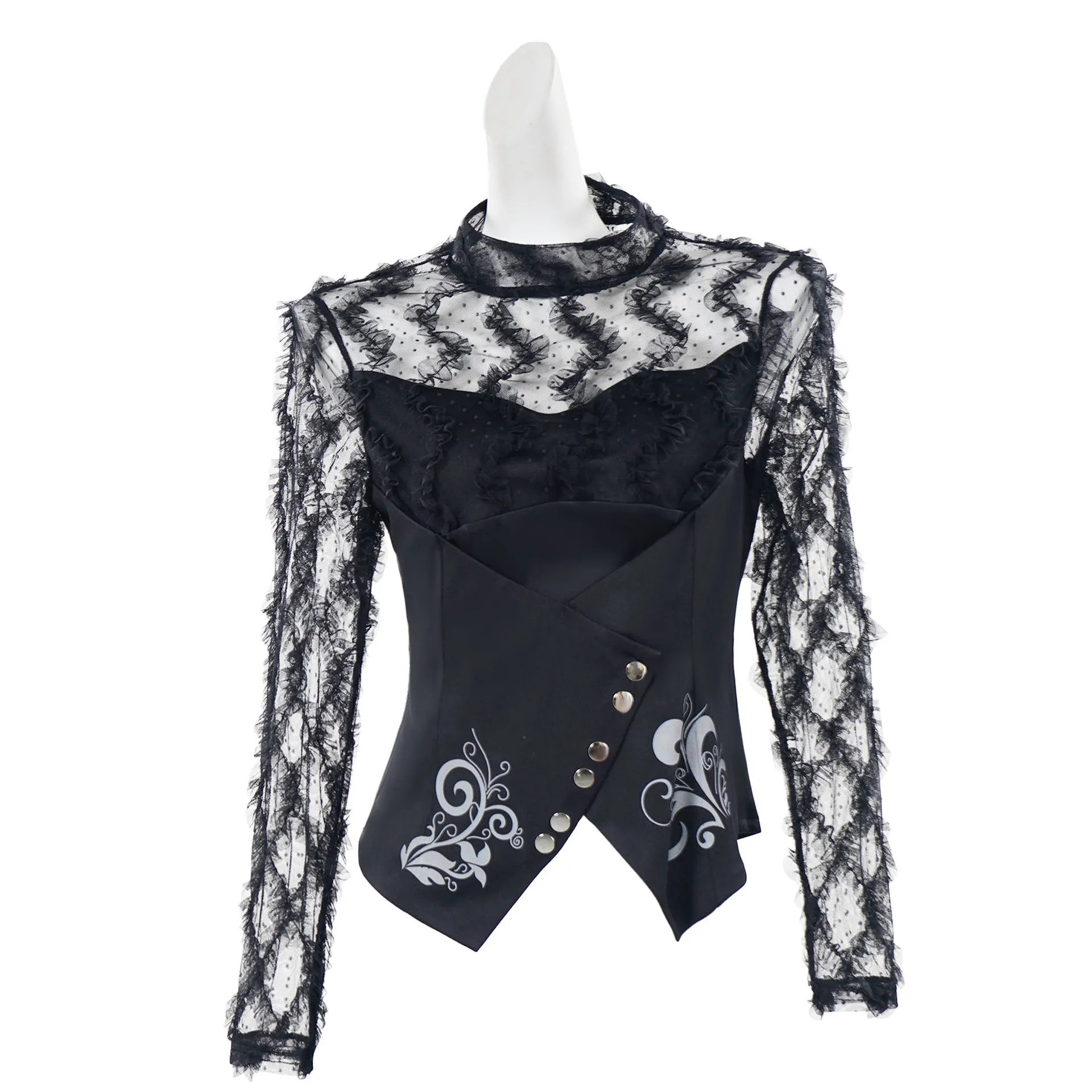 Wicked Witch Of The West Cosplay Costume Black Lace And Ruffled Blouse Cosplay Dress
Wicked Witch Of The West Cosplay Costume Black Lace And Ruffled Blouse Cosplay Dress