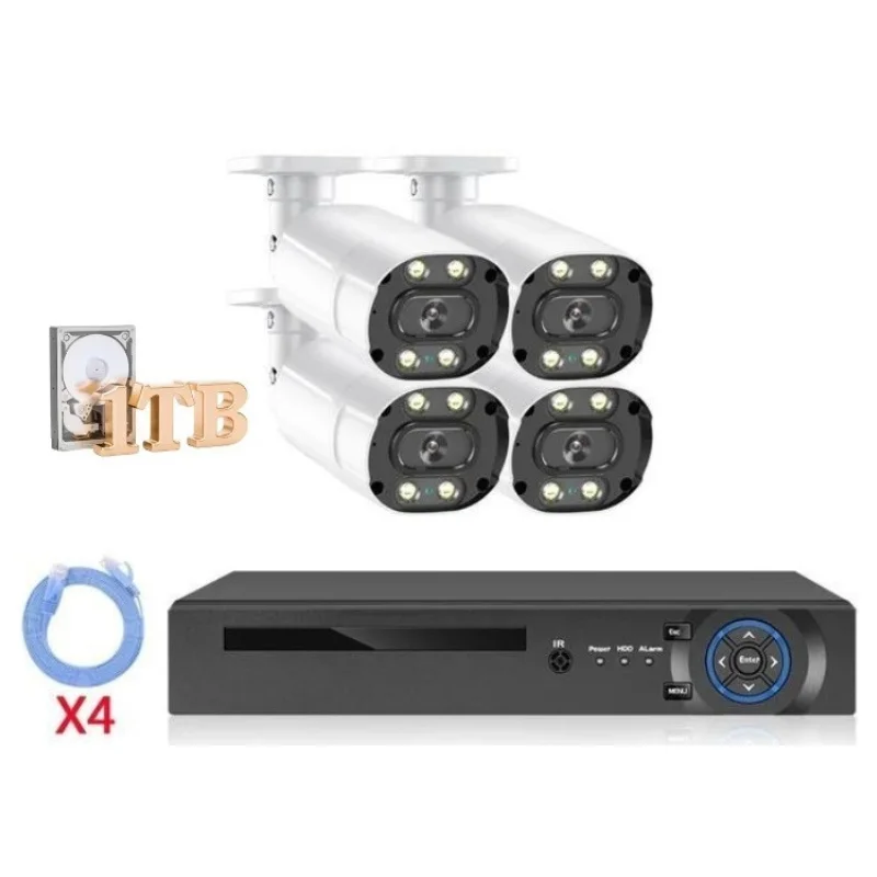 8MP 5MP 4MP 4CH POE NVR Kit 1TB HDD Night Vision Waterproof Security Camera System With Motion Detection
8MP 5MP 4MP 4CH POE NVR Kit 1TB HDD Night Vision Waterproof Security Camera System With Motion Detection