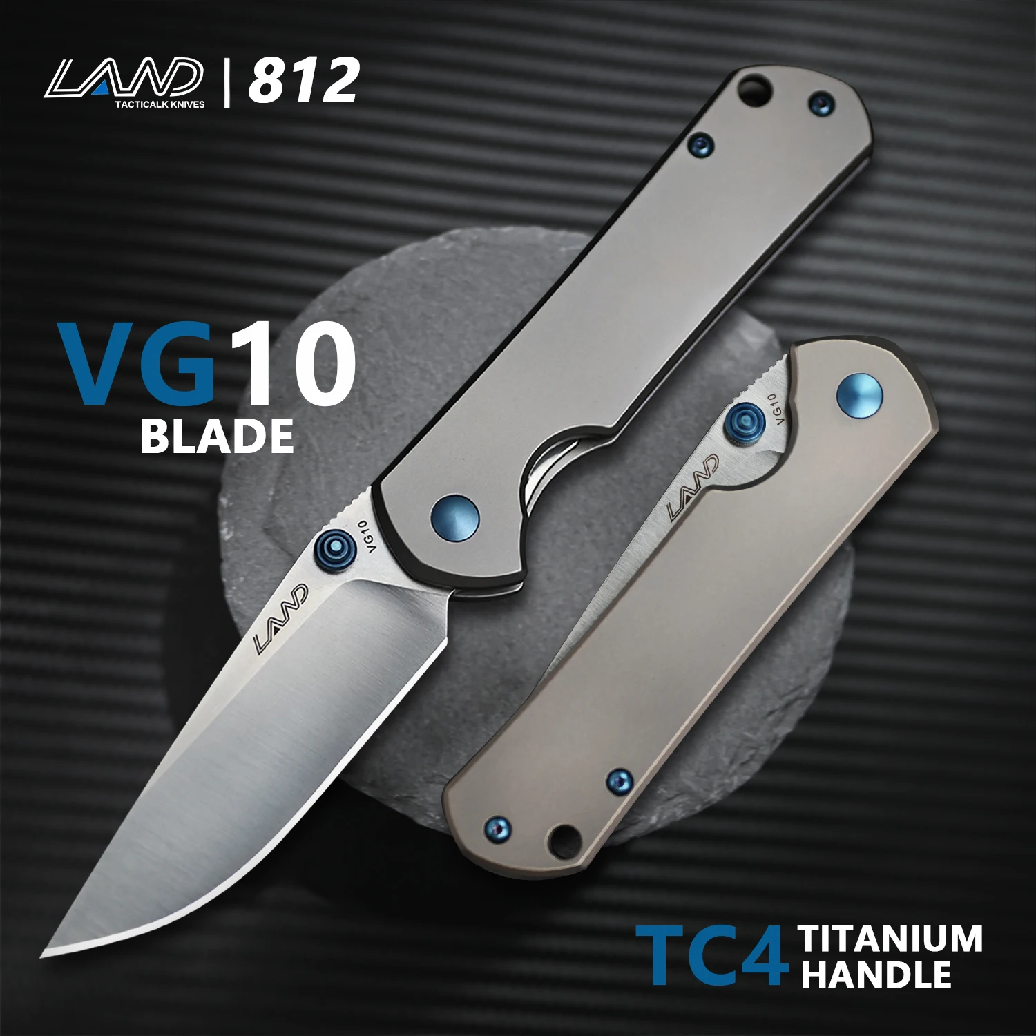 LAND 812 VG10 Blade TC4 титановая ручка карманный складной нож EDC Спасательный Инструмент для кемпинга охоты рыбалки ножи Новинка
LAND 812 VG10 Blade TC4 титановая ручка карманный складной нож EDC Спасательный Инструмент для кемпинга охоты рыбалки ножи Новинка
