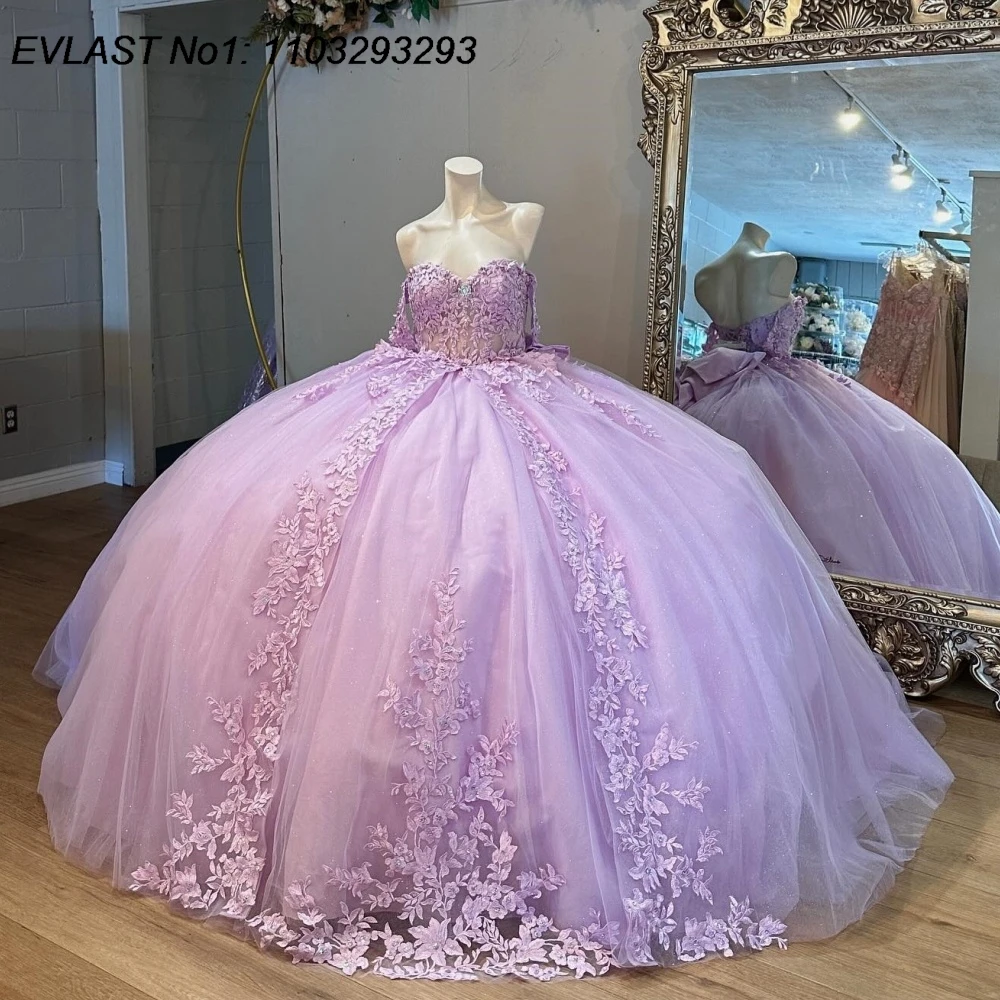 EVLAST Customized Shiny Pink Lace Quinceanera Dress Ball Gown Applique Beading Bow Corset Sweet 16 Vestido De 15 Anos E1Q432
EVLAST Customized Shiny Pink Lace Quinceanera Dress Ball Gown Applique Beading Bow Corset Sweet 16 Vestido De 15 Anos E1Q432