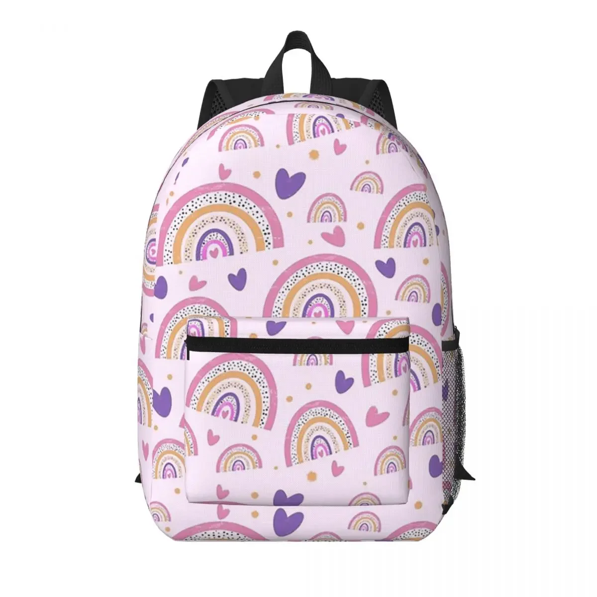 Pastel Rainbow And Hearts Student Backpack School Bag Hiking Travel Daypack for Men Women Bookbag Shoulder Bags
Pastel Rainbow And Hearts Student Backpack School Bag Hiking Travel Daypack for Men Women Bookbag Shoulder Bags