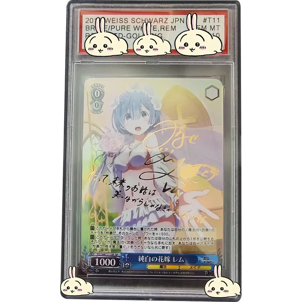 Weiss Schwarz Graded Collection Card Anime Rem GEM MT 10 Signature Card Refractive Color Flash Gold Stamping Child Gifts
Weiss Schwarz Graded Collection Card Anime Rem GEM MT 10 Signature Card Refractive Color Flash Gold Stamping Child Gifts