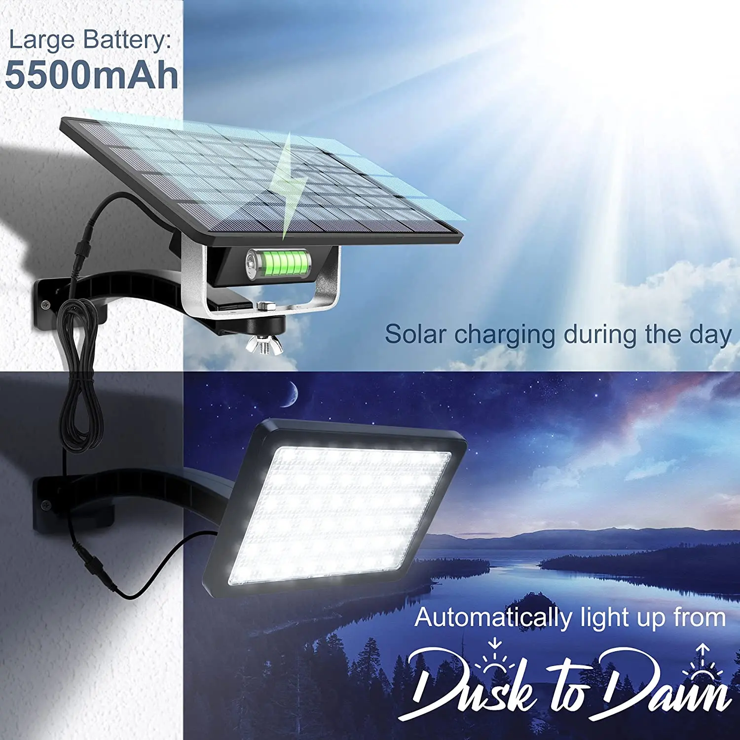 48 Led Solar Lamp Outdoor Waterproof Bright Solar Powered Porch Lights Wall Mount Auto Dusk Security Lighting for Garden
48 Led Solar Lamp Outdoor Waterproof Bright Solar Powered Porch Lights Wall Mount Auto Dusk Security Lighting for Garden