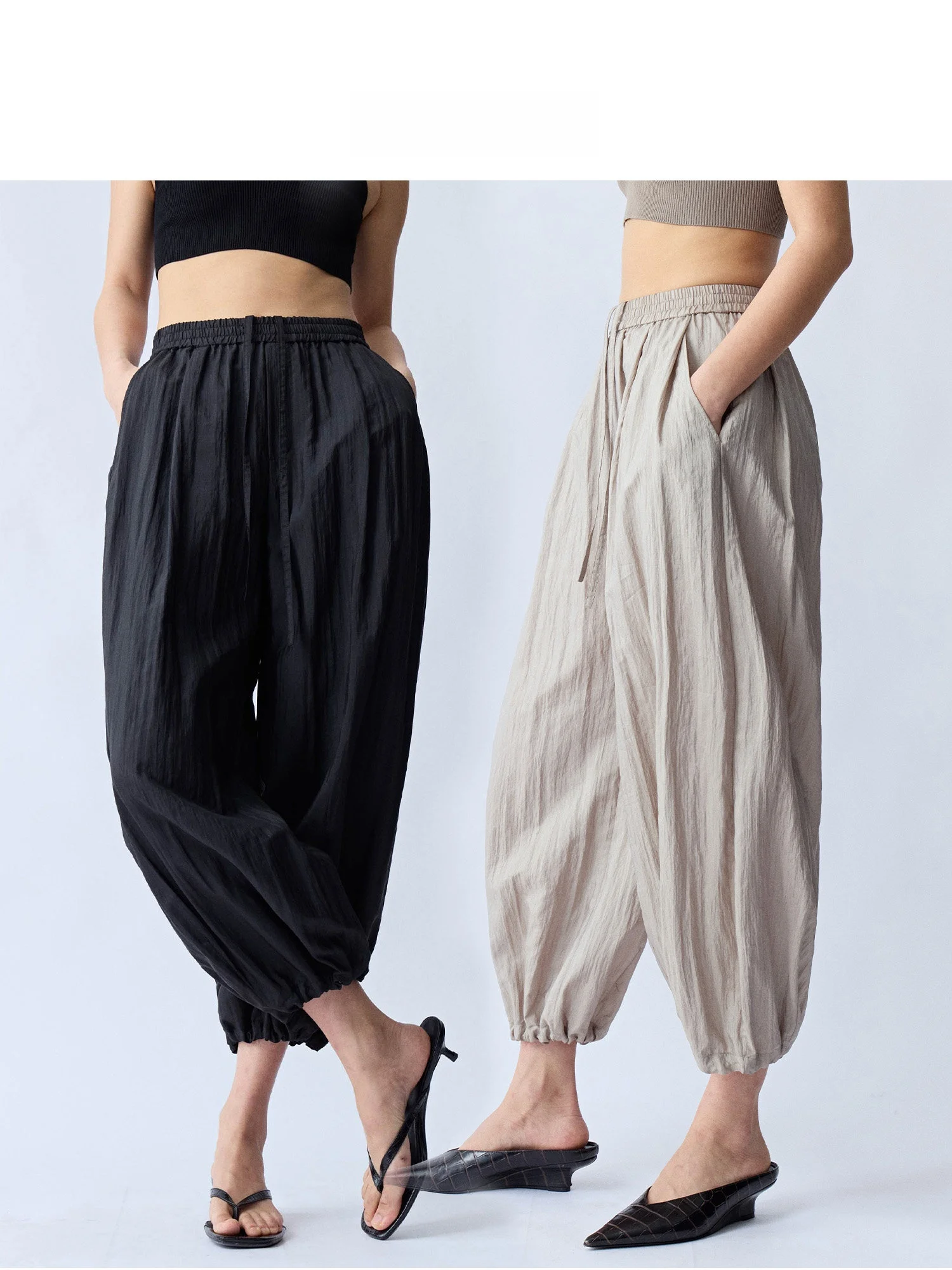 UNICA Fashionable 0 Pressure Drop Waist Pants Crumpled Light Glossy Silk Adjustable Cuffed Long Trousers Casual Style
UNICA Fashionable 0 Pressure Drop Waist Pants Crumpled Light Glossy Silk Adjustable Cuffed Long Trousers Casual Style