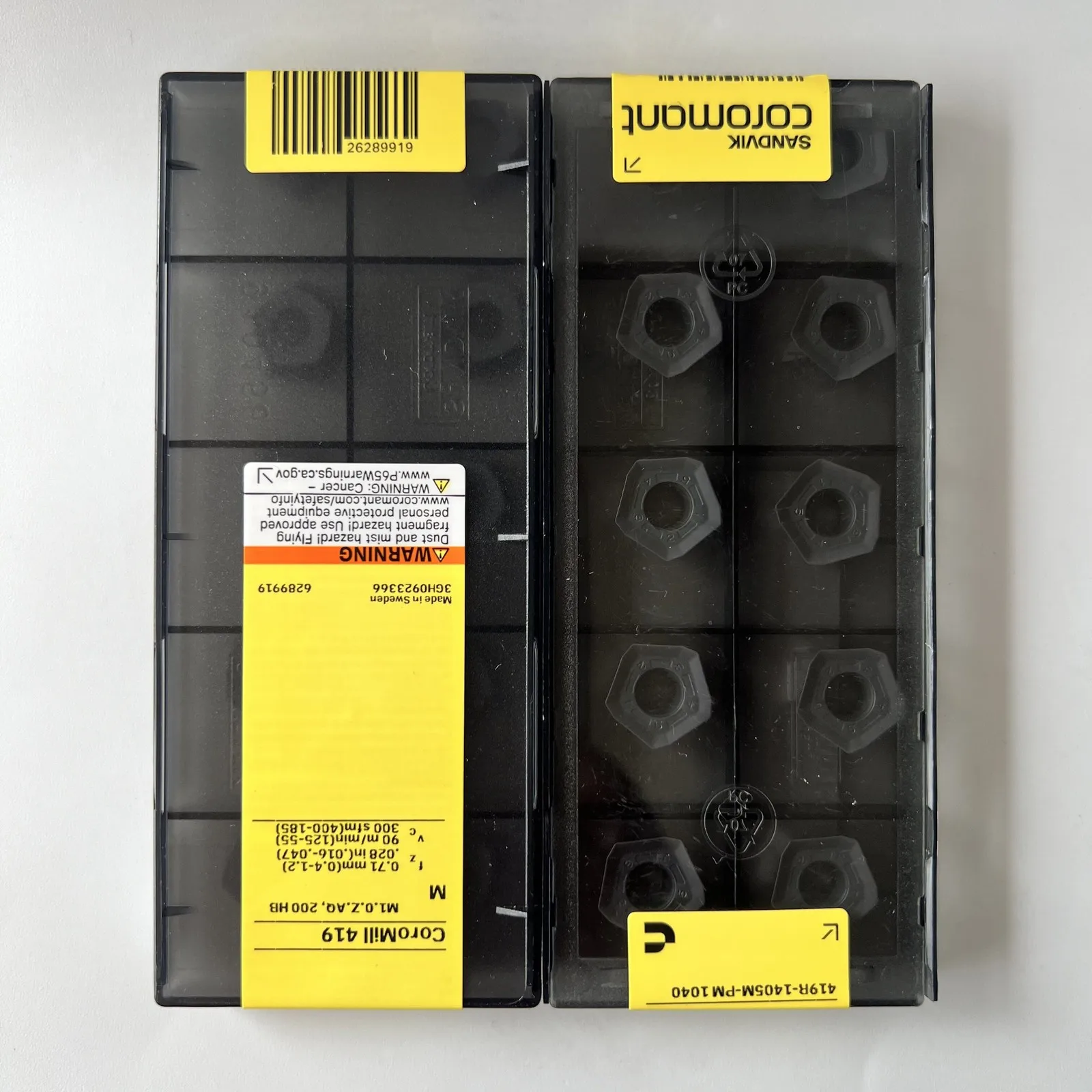 SANDVIK / 419R-1405M-PM 1040 / Original Swedish hard alloy blade 10 Pcs
SANDVIK / 419R-1405M-PM 1040 / Original Swedish hard alloy blade 10 Pcs