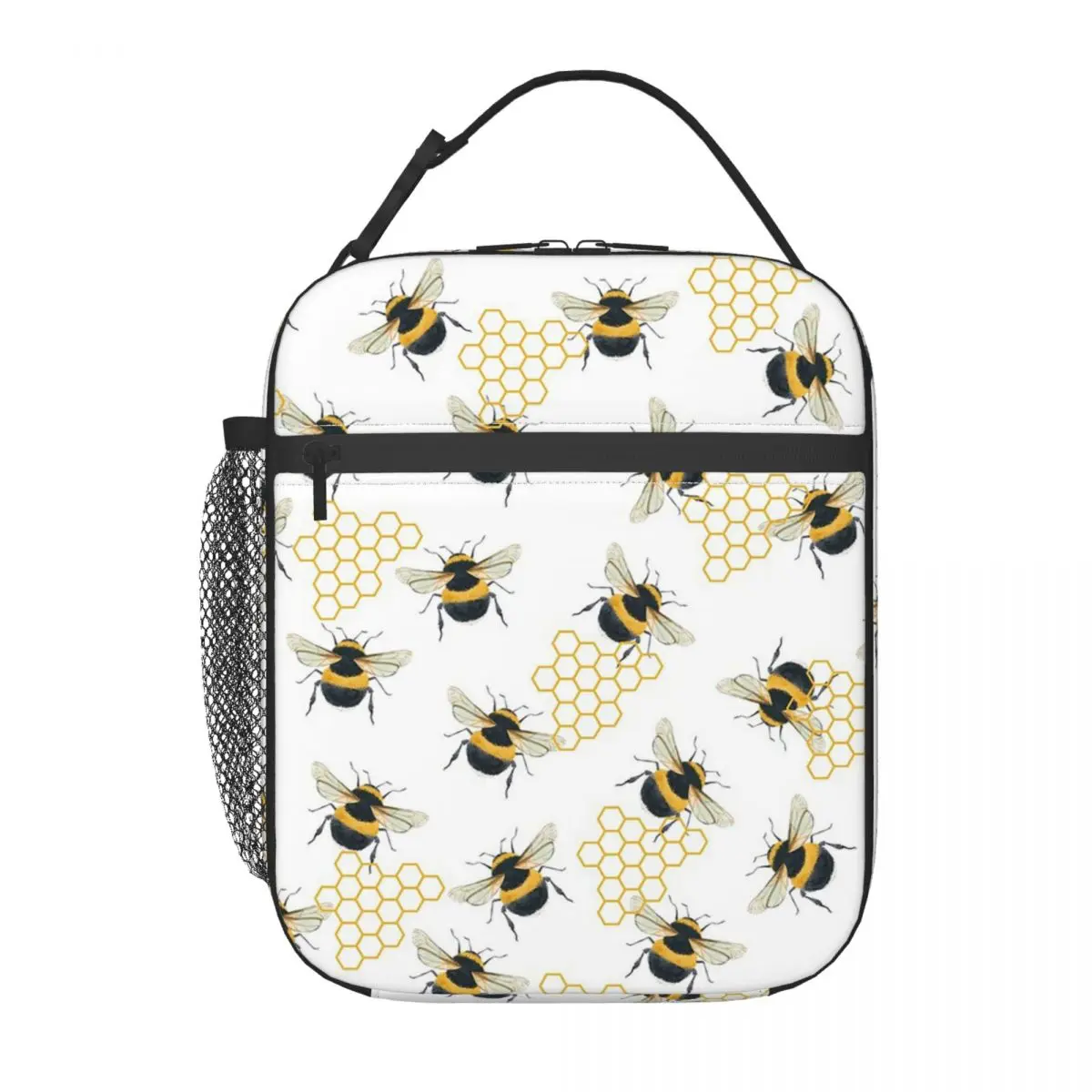 Bees Collect Honey Pattern Insulated Lunch Bag for Women Children Portable Food Boxes Thermal Lunch Box Tote
Bees Collect Honey Pattern Insulated Lunch Bag for Women Children Portable Food Boxes Thermal Lunch Box Tote