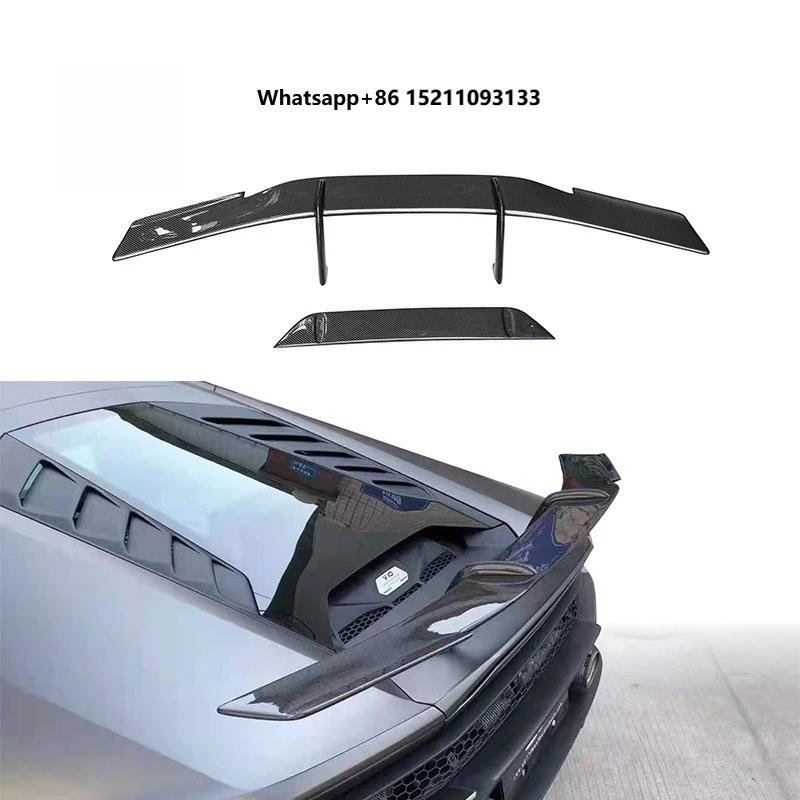 High Quality Single Deck Dry Carbon Rear Spoiler Wing Novi Style Car Spoilers for Lamborghini Huracan EVO Car Modification Parts
High Quality Single Deck Dry Carbon Rear Spoiler Wing Novi Style Car Spoilers for Lamborghini Huracan EVO Car Modification Parts