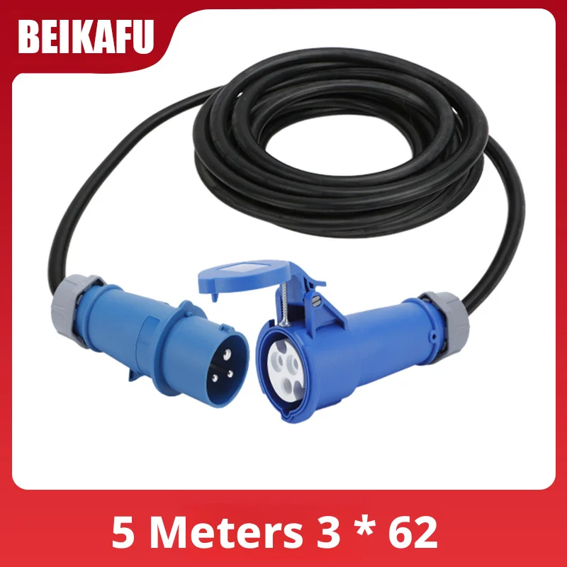 3P IP44 Blue Industrial Plug Connector Male-female Docking Extension Line 16A/32A PDU Power Cord for Computer Room
3P IP44 Blue Industrial Plug Connector Male-female Docking Extension Line 16A/32A PDU Power Cord for Computer Room