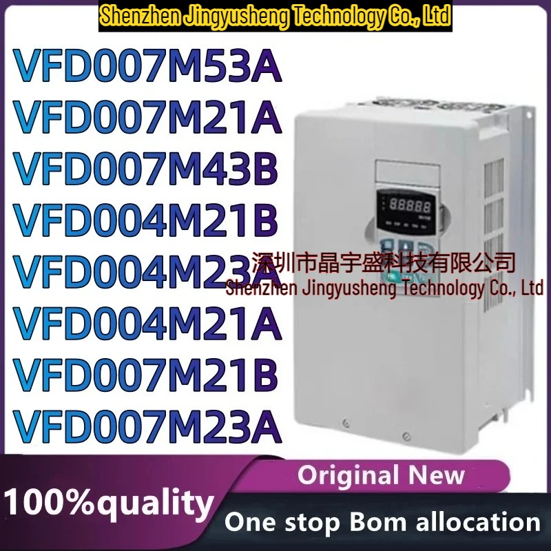 New Original VFD-M Series Module VFD004M21A VFD004M21B VFD004M23A VFD007M21A VFD007M21B VFD007M23A VFD007M43B in Stock
New Original VFD-M Series Module VFD004M21A VFD004M21B VFD004M23A VFD007M21A VFD007M21B VFD007M23A VFD007M43B in Stock