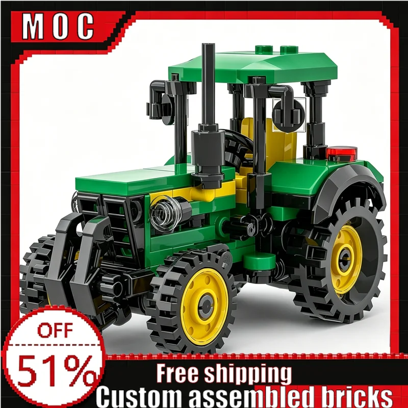 133 PCS Farm Tractor Agricultural Machinery Model Building Blocks Custom DIY Educational Assembly Toy Boy Creative Birthday Gift
133 PCS Farm Tractor Agricultural Machinery Model Building Blocks Custom DIY Educational Assembly Toy Boy Creative Birthday Gift