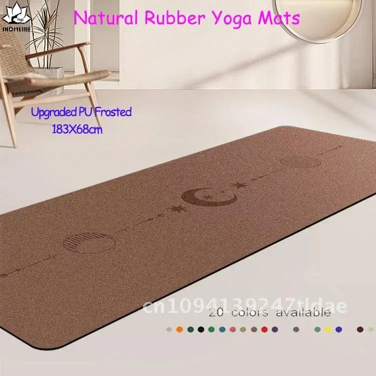 Natural Rubber pro Yoga Mat for Women Non-Slip Eco-Friendly Fitness Exercise Pilates Mat with Carrying Strap for Home Use
Natural Rubber pro Yoga Mat for Women Non-Slip Eco-Friendly Fitness Exercise Pilates Mat with Carrying Strap for Home Use