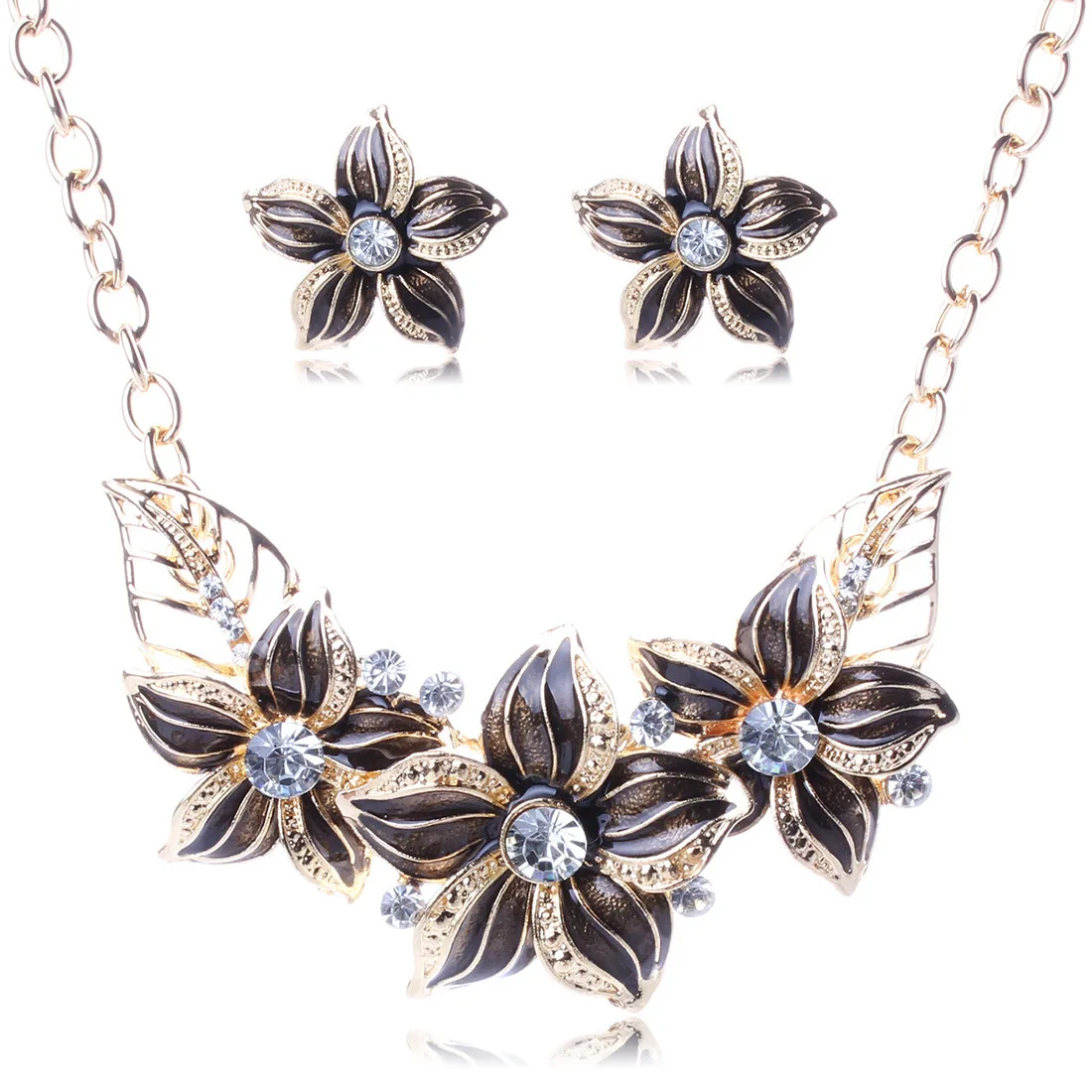 5344 European big brand exaggerated flower necklace female collarbone chain inlaid crystal necklace jewelry set
5344 European big brand exaggerated flower necklace female collarbone chain inlaid crystal necklace jewelry set