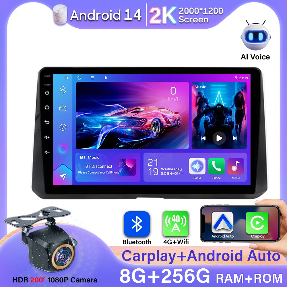 For Toyota Corolla E210 2019 - 2023 Android 14 GPS Navigation Car Radio Carplay Android Auto Stereo Multimedia Player No 2din 4G
For Toyota Corolla E210 2019 - 2023 Android 14 GPS Navigation Car Radio Carplay Android Auto Stereo Multimedia Player No 2din 4G
