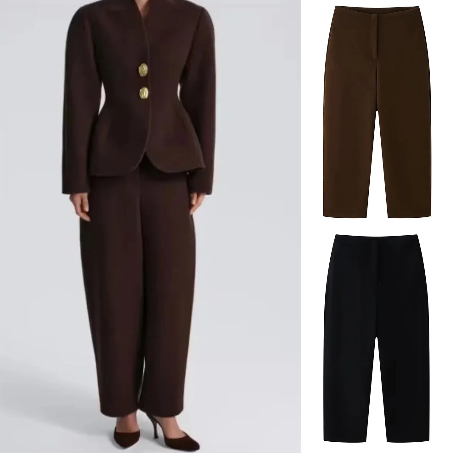 Spring New Arrival Women's Commuter Style Zipper Pocket Long Loose Straight Casual Pants Asymmetrical Silhouette Ladies Trousers
Spring New Arrival Women's Commuter Style Zipper Pocket Long Loose Straight Casual Pants Asymmetrical Silhouette Ladies Trousers